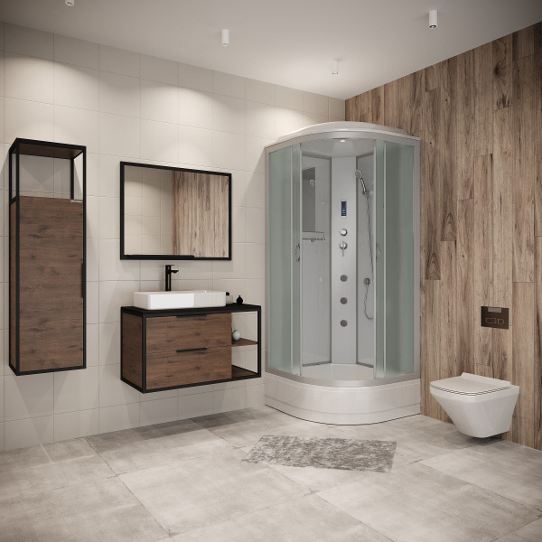 Душевая кабина Niagara Classic NG-3301-14F 90х90х215, средний поддон 26 см, стекло матовое