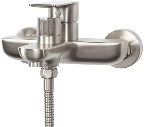 Смеситель для ванны с ручным душем Hansberge H4099 Никель