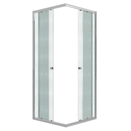 Душевое ограждение Niagara Eco NG-1010-14QMT (100х100х190) квадрат,раздвижное,хром,стекло матовое