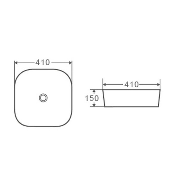 Раковина чаша D&K Venice DT1020616, белый