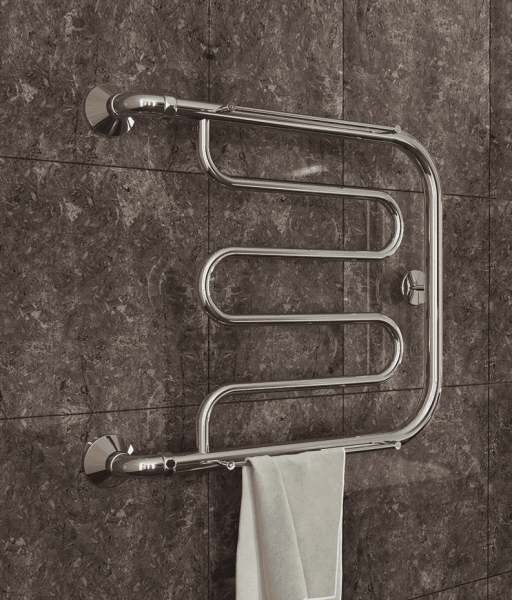 Полотенцесушитель водяной TERMINUS Фокстрот 1" БШ 500х400 без американок в комплекте