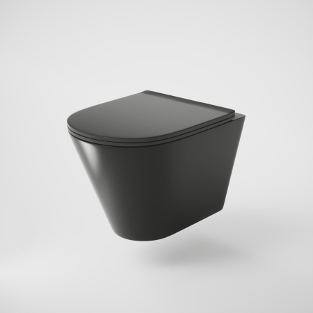 Унитаз Grossman GR-4477BMS (480х360х360) подвесной безободковый черный матовый с тонкой крышкой