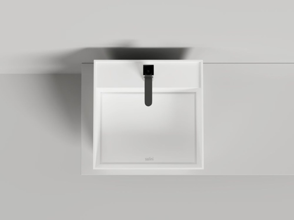 Раковина накладная Salini ARMONIA SQUARE TOP 03 без отверстия под смеситель покраска по RAL полностью, 130523TMF