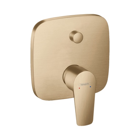 Hansgrohe Talis E Смеситель для ванны однорычажный скрытый монтаж со встроенной защитной комбинацией черный матовый 71474670