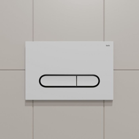 Клавиша смыва Iddis Unifix, белая UNI01WBi77