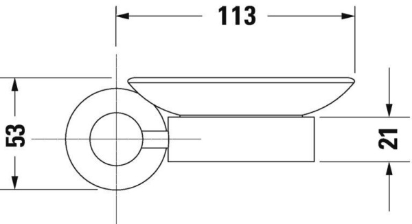 Мыльница Duravit D-Code справа 0099181000