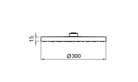 Верхний душ Webert AC1010015PVC, хром