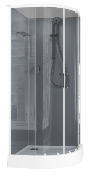 Душевая кабина Aquanet Passion EVO R white 90x90 набор 3