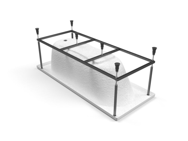 Акриловая ванна с каркасом Cersanit NIKE 170x70 ультра белый 63347 + K-RW-NIKE*170n