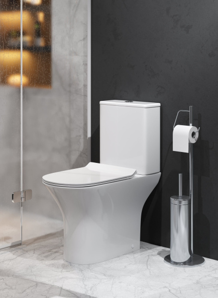 Унитаз Grossman Classic GR-4465S (650х340х790) напольный безободковый с тонкой крышкой