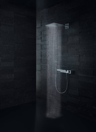 Верхний душ AXOR ShowerSolutions 300/300 2jet. с держателем. хром 35318000