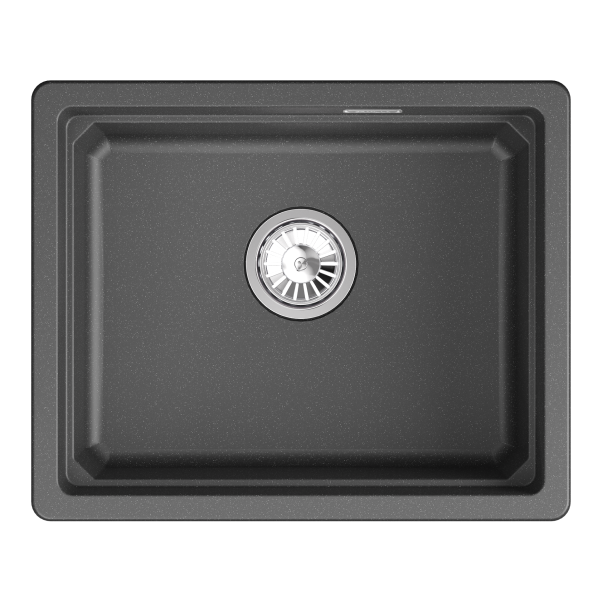 Мойка для кухни Granula Kitchen Space 5501iU шварц, 55х45 см, прямоугольная