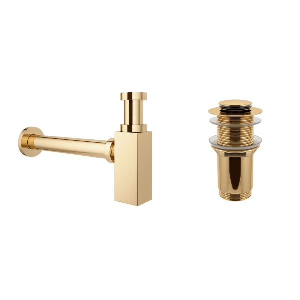 Комплект 3 в 1 Lavinia Boho Bathroom Sink 21520073: накладная фарфоровая раковина 54 см, металлический сифон, донный клапан