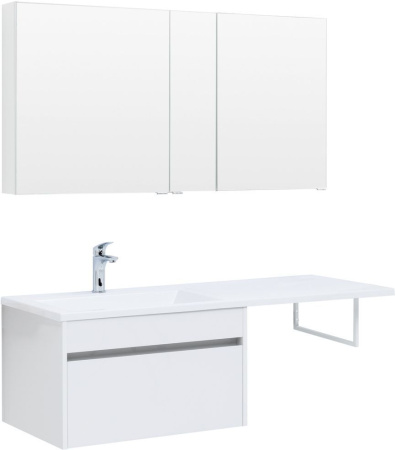 Тумба под раковину Aquanet Токио 68 белый (подвесная, 1 ящик)