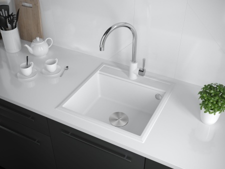 Мойка STEPIA 60, IT-GRANIT, PM115951-WH , белый, 590х510, Paulmark