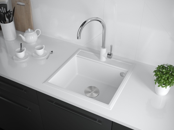 Мойка STEPIA 80, IT-GRANIT, PM117551-WH , белый, 750х510, Paulmark