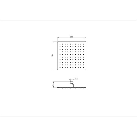 Верхний душ WONZON & WOGHAND, Черный матовый (WW-88DP06-MB)