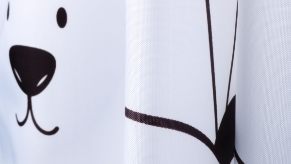 Шторка для ванной Fixsen Panda FX-2501, без колец