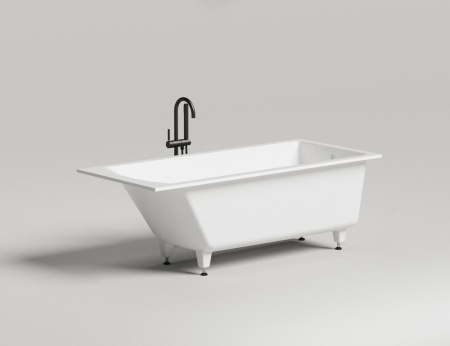 Ванна встраиваемая Salini CASCATA 170x75, S-Sense, глянцевый белый 104113G