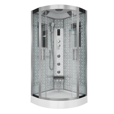 Душевая кабина Niagara Luxe NG-7715W 90x90x215, низкий поддон, стенки белые