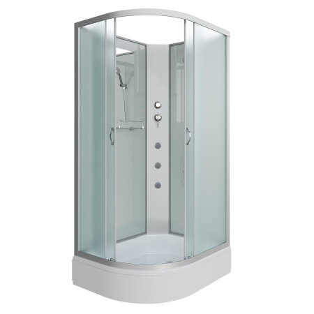 Душевая кабина Niagara Classic NG-33984-14RBKG 90х80х200, средний поддон 26 см, стекло матовое