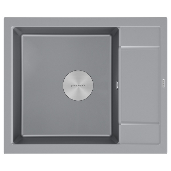 Мойка FLUGEN 50-600, IT-GRANIT, PM216050-GRM, серый металлик, 600х500 мм, Paulmark