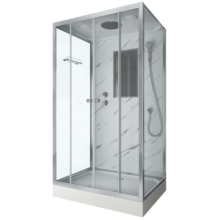 Душевая кабина Niagara Luxe NG-7772QM 120x90х210, низкий поддон, стенки мрамор