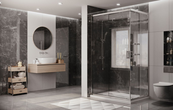 Душевой уголок Ambassador Kingston 14011101, прямоугольный, 120х80 см