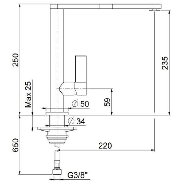 Смеситель для кухни Webert Essential EN920301560