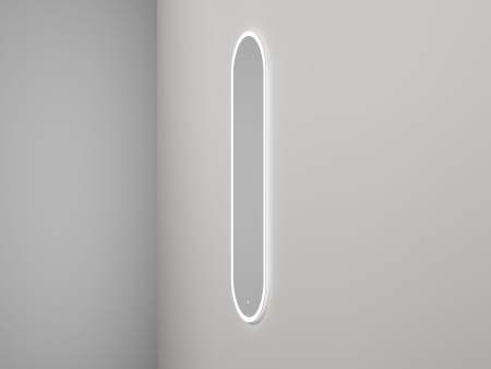 Зеркало для ванной ARMONIA овальное  с двойной LED подсветкой 450*900*25 mm