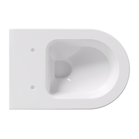 Alice Унитаз Unica 520х350, подвесной, безободковый, смыв aliflush+, белый глянцевый (без сиденья)