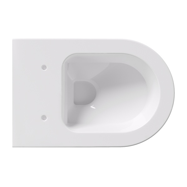 Alice Унитаз Unica 520х350, подвесной, безободковый, смыв aliflush+, белый глянцевый (без сиденья)