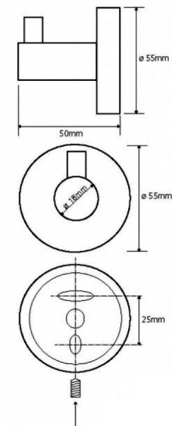 Крючок для полотенец Bemeta Neo 104106025