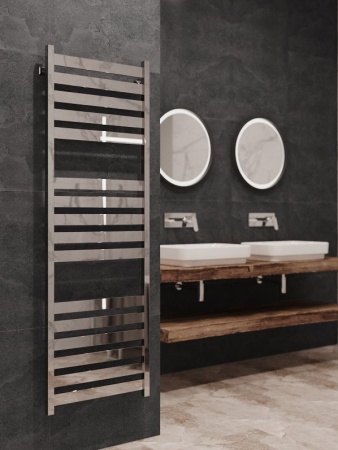 Полотенцесушитель водяной Stinox San Remo Luxe 500x1600, нижнее подключение, хром, 1/2" ВР (внутренняя резьба), 16 перекладин