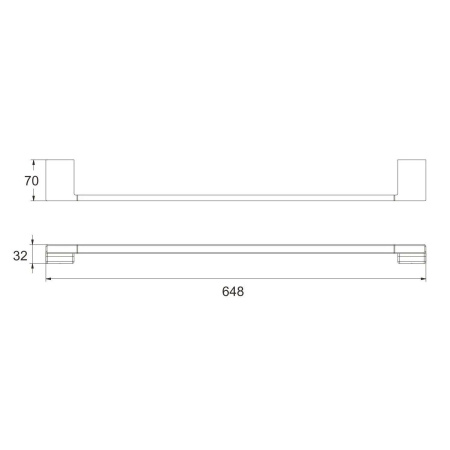 Полотенцедержатель Rose RG1817T, пепельный