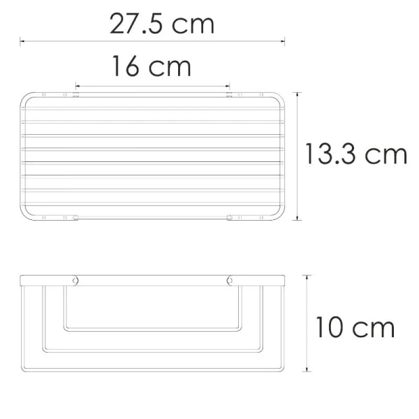 Полка металлическая WasserKRAFT Elbe  K-711PG