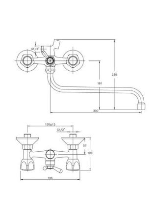 Смеситель для ванны Haiba HB2226