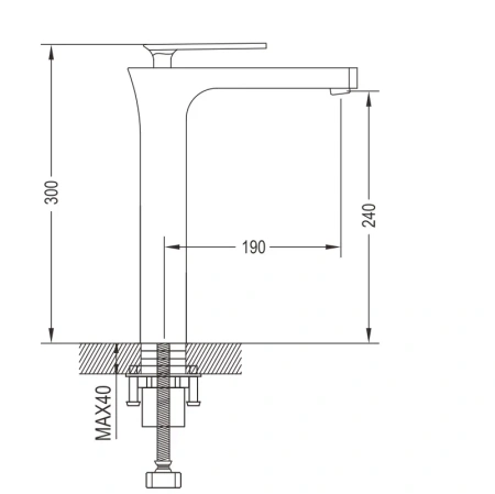 Смеситель для раковины Rose R2211F белый/хром
