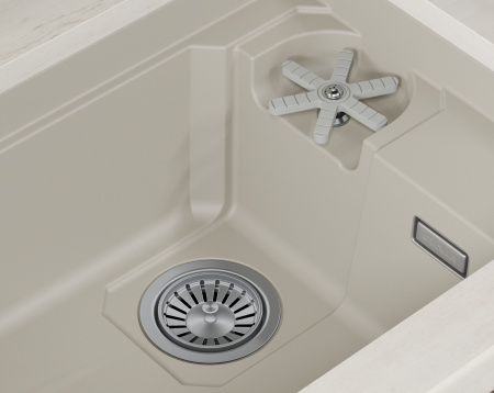 Мойка для кухни Granula Kitchen Space Rinzer 7309RU креман, 73х45 см, прямоугольная