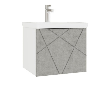 Тумба под раковину подвесная VIGO Geometry 032 бетон, 50 см