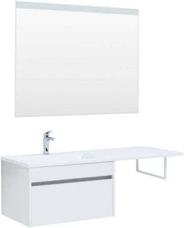 Тумба под раковину Aquanet Токио 68 белый (подвесная, 1 ящик)