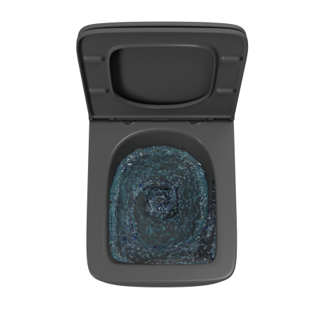 Унитаз подвесной Point Меркурий безободковый, серый мат., сиденье дюропласт микролифт быстросъем., PN41831GM