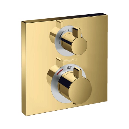 Hansgrohe Ecostat Square Термостат скрытого монтажа для 2 потребителей бронза 15714140