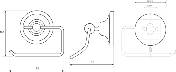 Держатель туалетной бумаги Bemeta Retro 144112027
