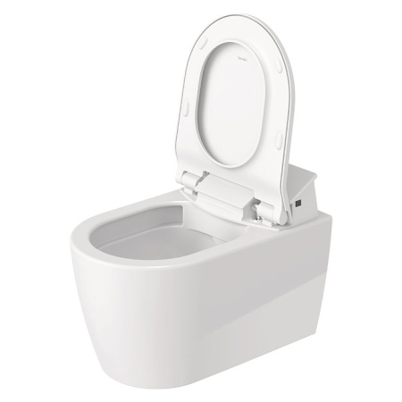 Duravit ME by Starck SensoWash Унитаз подвесной 57x37см, Rimless, HygieneGlaze, с крышкой биде, цвет: белый 611000002502300