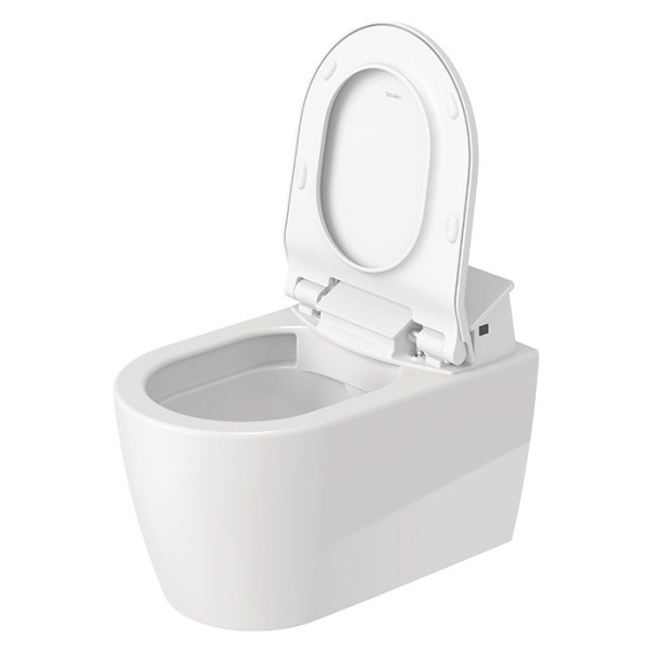 Duravit ME by Starck SensoWash Унитаз подвесной 57x37см, Rimless, HygieneGlaze, с крышкой биде, цвет: белый 611000002502300