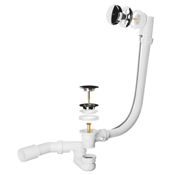 Сифон для ванны RoxenBath R70A-CH полуавтомат