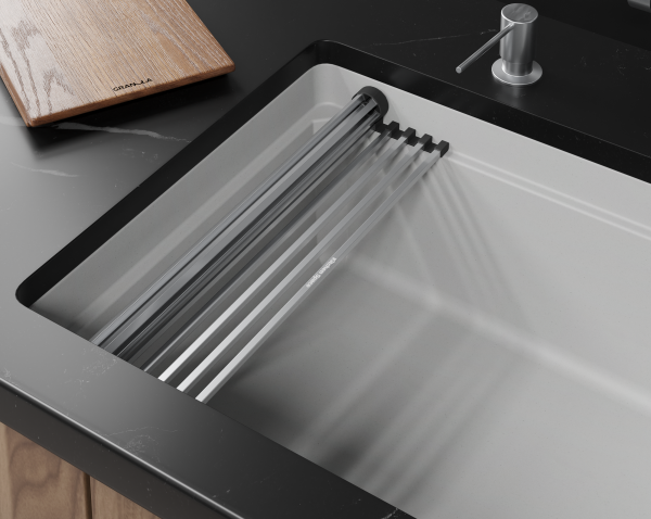 Мойка для кухни Granula Kitchen Space Rinzer 7309RU арктик, 73х45 см, прямоугольная