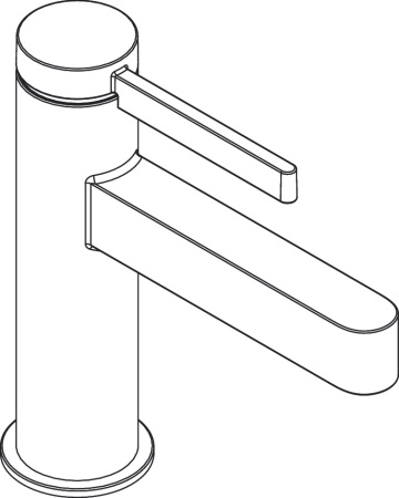 Hansgrohe Finoris Смеситель для раковины однорычажный 100 со сливным клапаном Push-Open хром 76010000