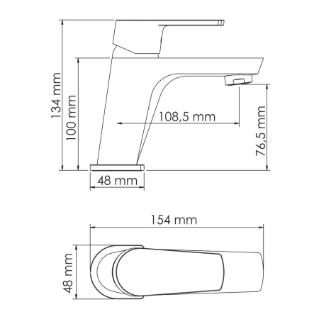 Смеситель для умывальника WasserKRAFT Dill 6103